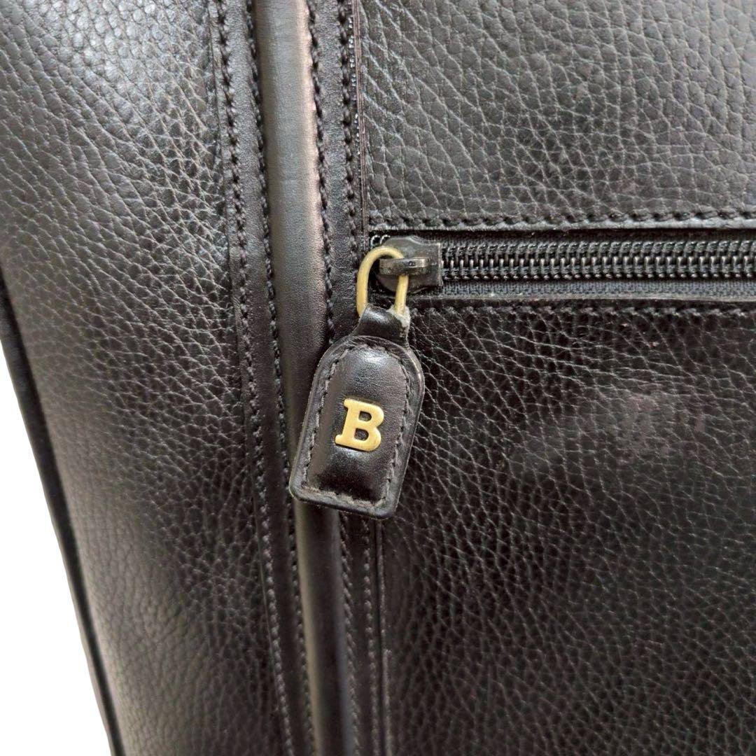BALLY　2way ガーメントバッグ　ブラック　オールレザー　大容量　y2k