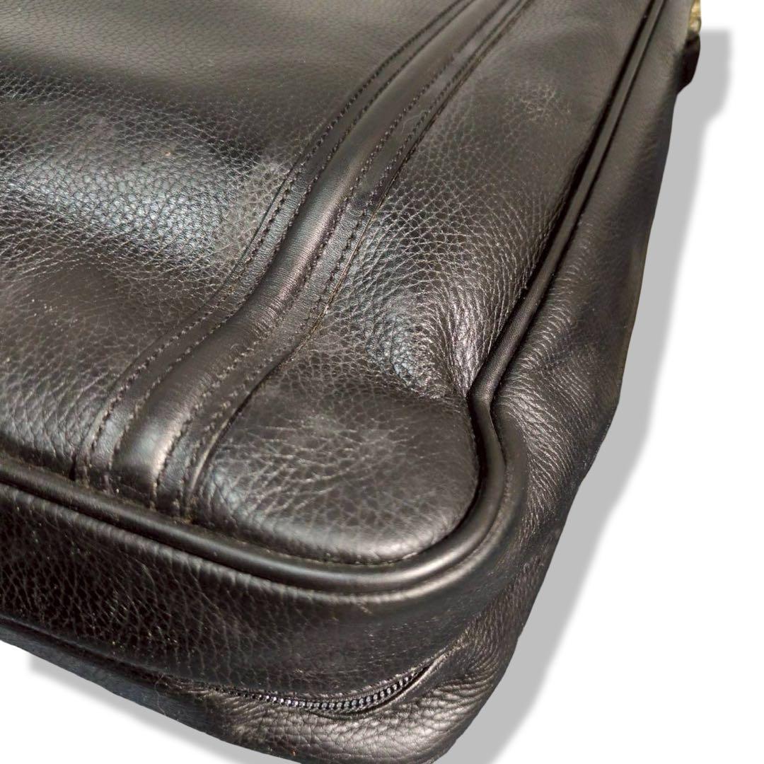 BALLY　2way ガーメントバッグ　ブラック　オールレザー　大容量　y2k