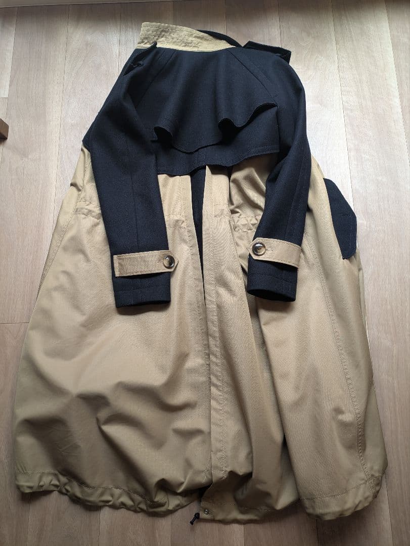 sacai ダブルブレストロングコート