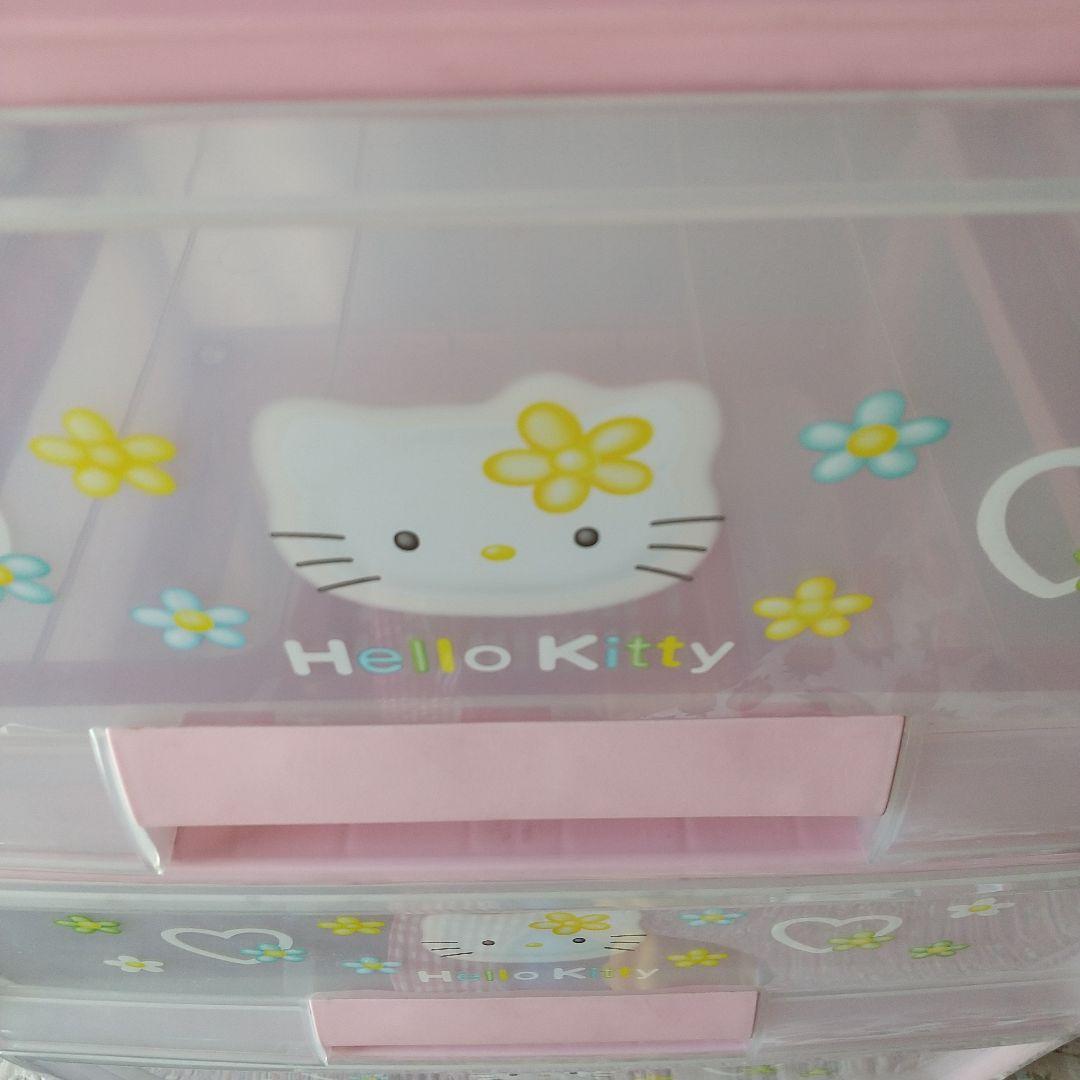Hello Kitty 3段チェスト ピンク