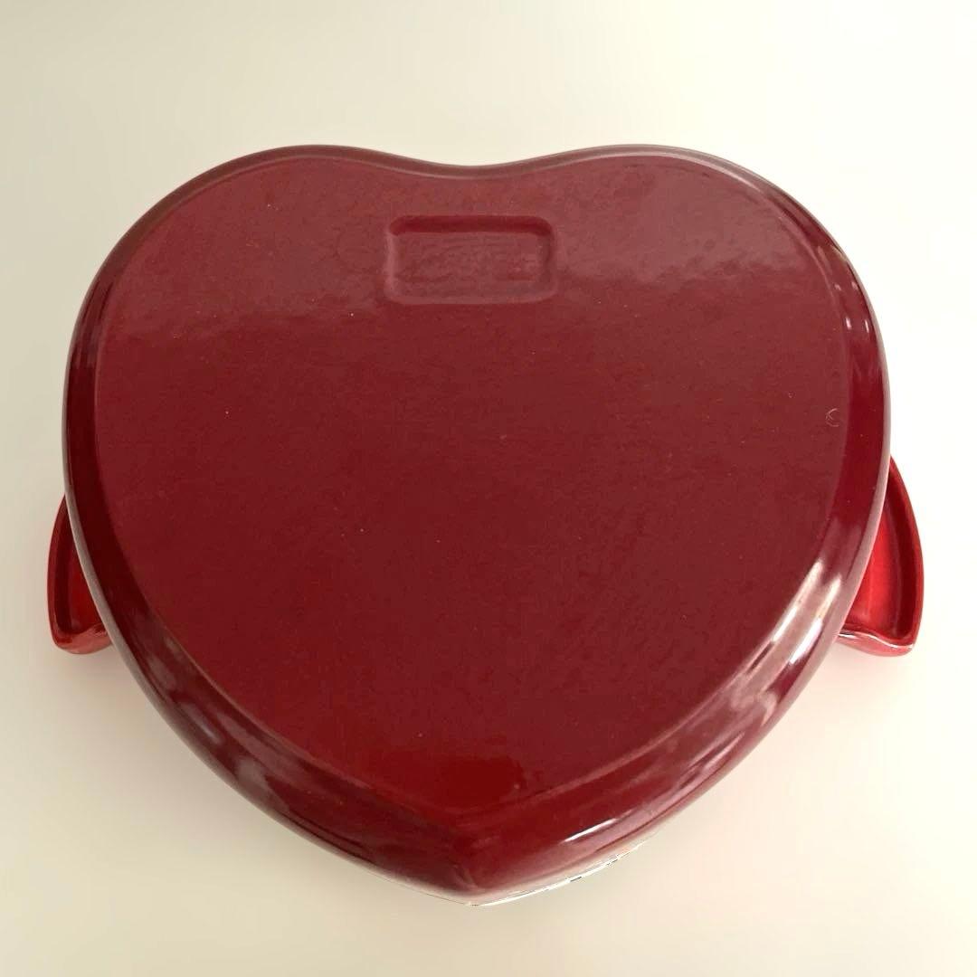 LE CREUSET ハート型鍋 レッド　ダムール&ハート型ココット　グリーン