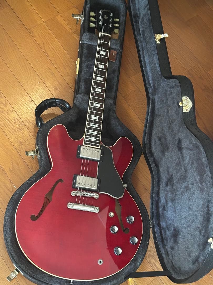 時値Gibson ES-335 Cherry red ギブソン ブロックインレイ