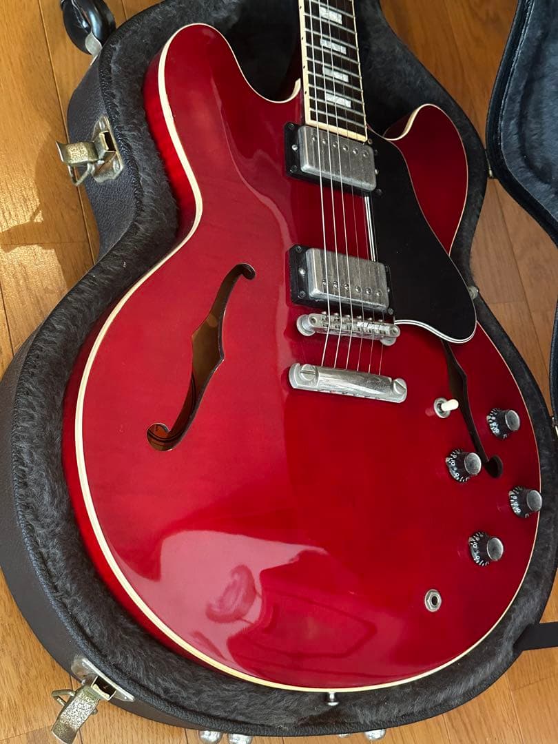 時値Gibson ES-335 Cherry red ギブソン ブロックインレイ
