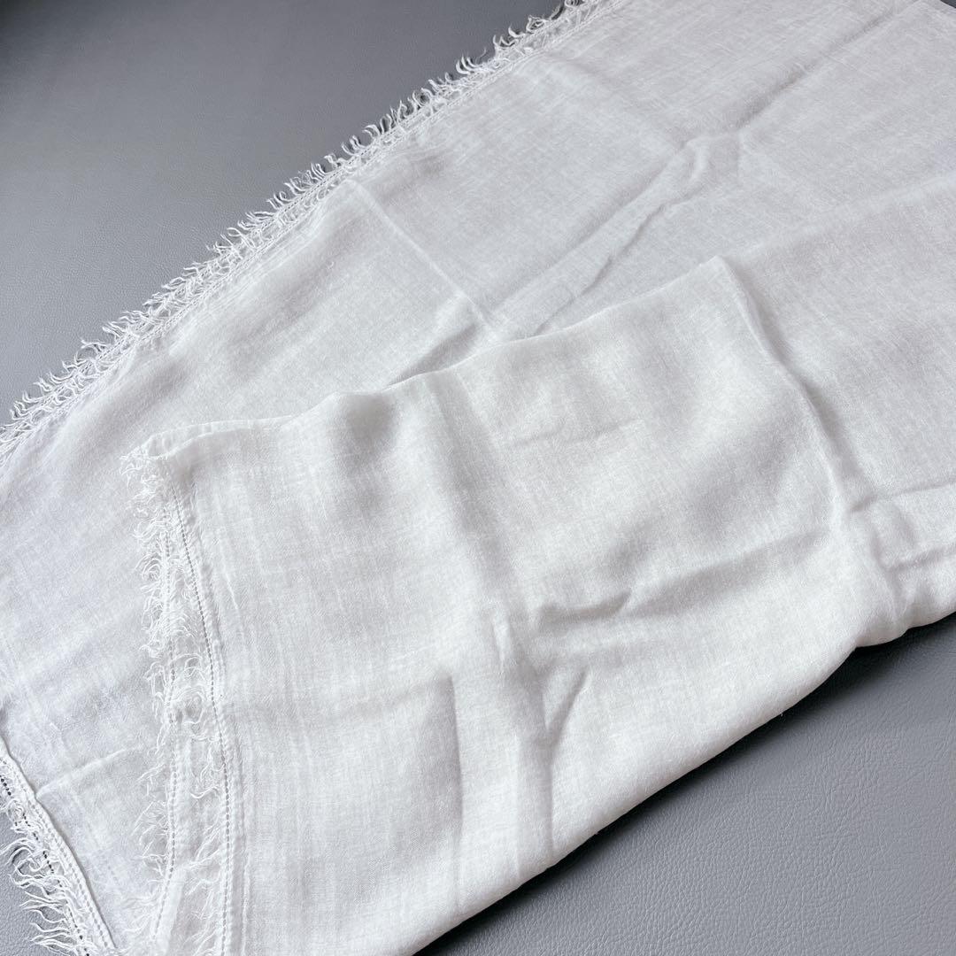 美品✨Faliero Sarti カシミヤ　ストール　大判　イタリア製　グレー