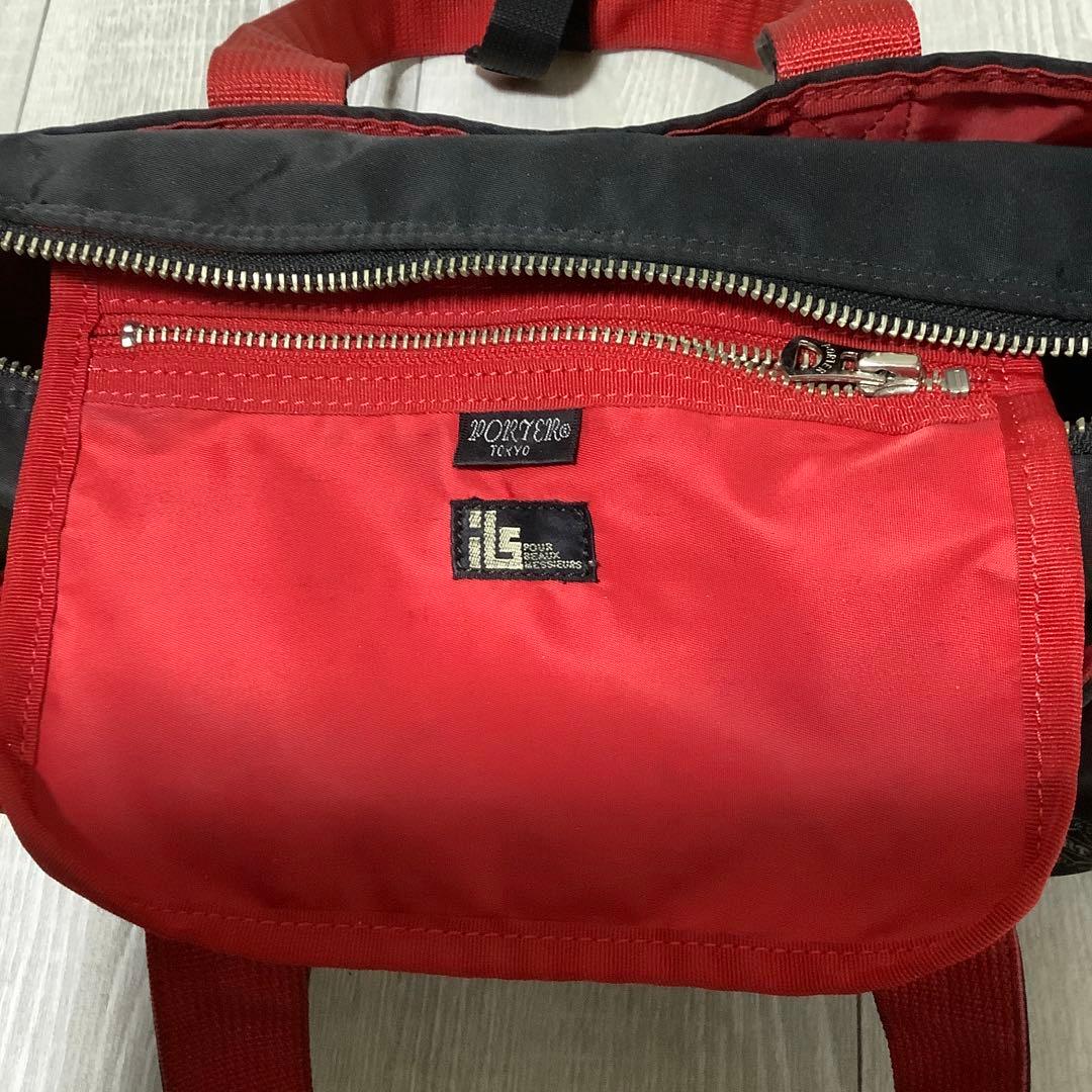 ポーター エルファイン コラボ ミニボストンバッグ 2way 黒