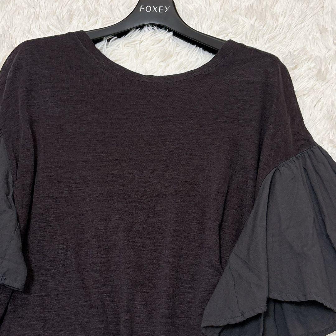 イクナ　スズキタカユキ flared-sleeve　t-shirt グレー