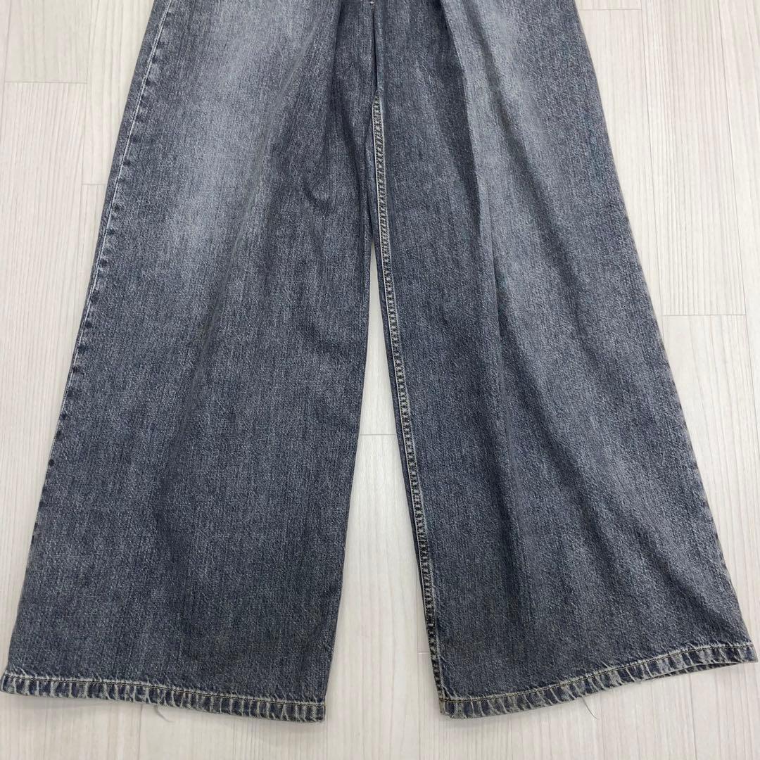 ☆ JOHN LAWRENCE SULLIVANWASHED デニムワイドパンツ