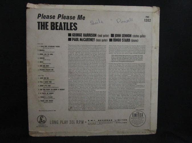 BEATLES★Please Please Me UK Gold Parloph