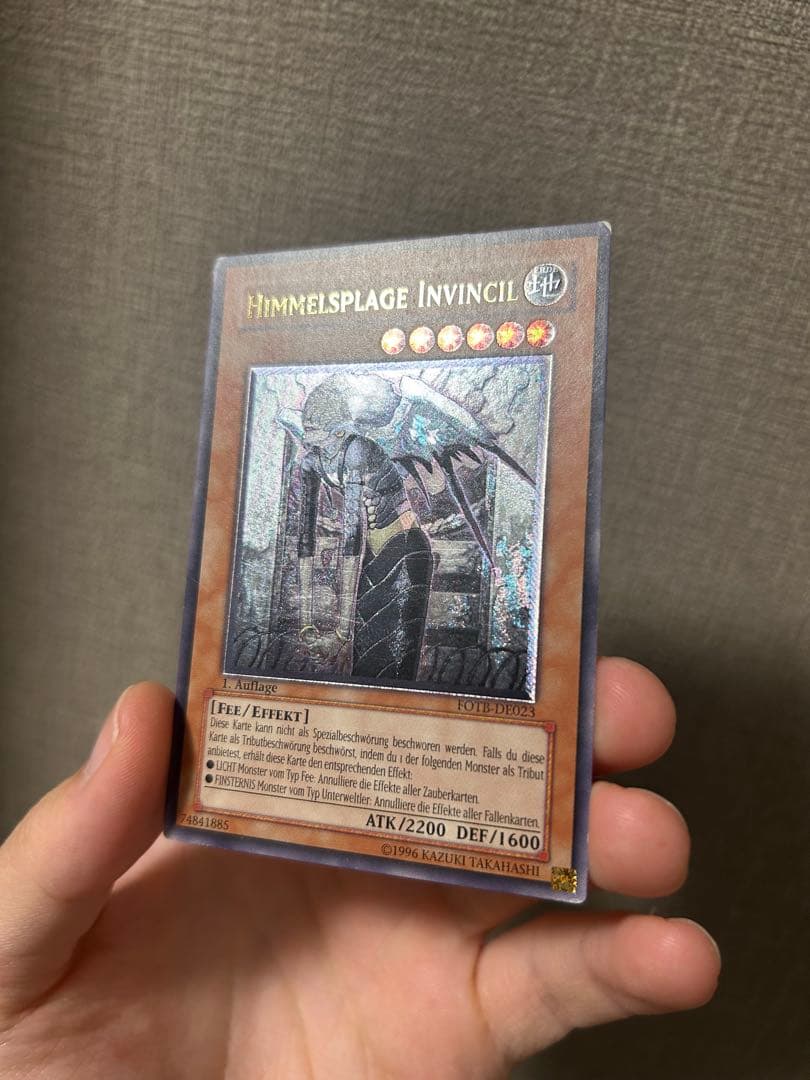 遊戯王　天魔神　EU1st ドイツ語　レリーフ　3枚