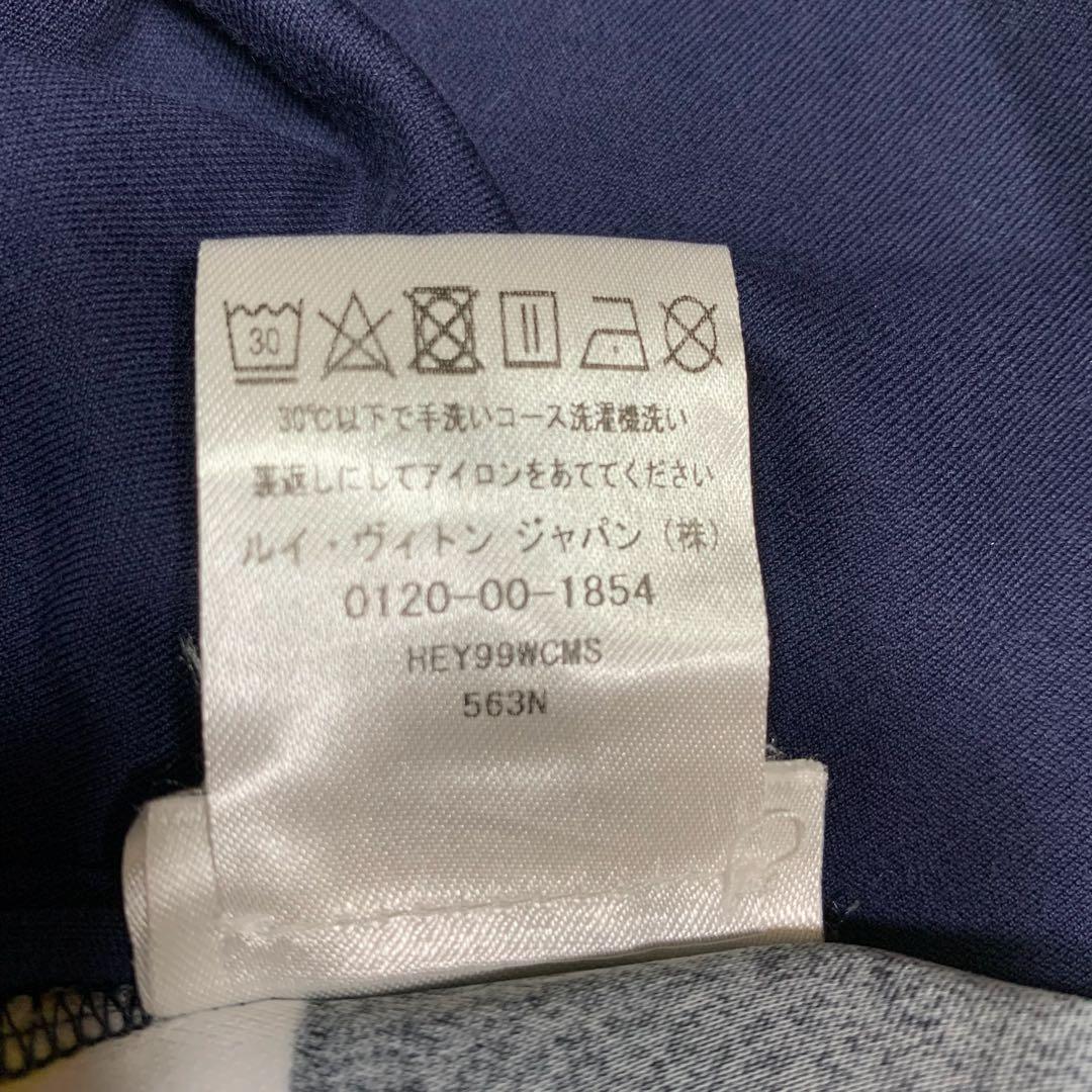 ルイヴィトン　Tシャツ　ロゴ　花柄　M ネイビー　ジャパンタグ　5S214