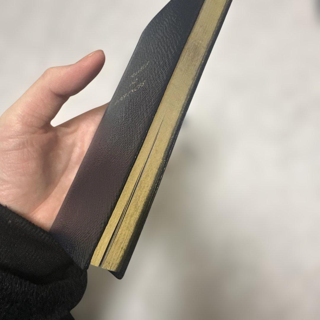 【未使用】SMYTHSON パナマノート 紺レザー金縁