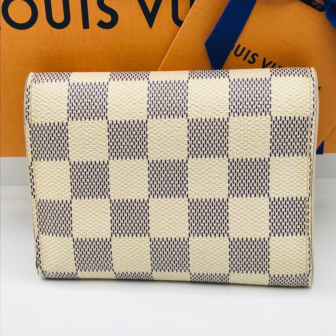 極美品✨ダミエ アズール ポルトフォイユ ヴィクトリーヌ 折り財布 ルイヴィトン