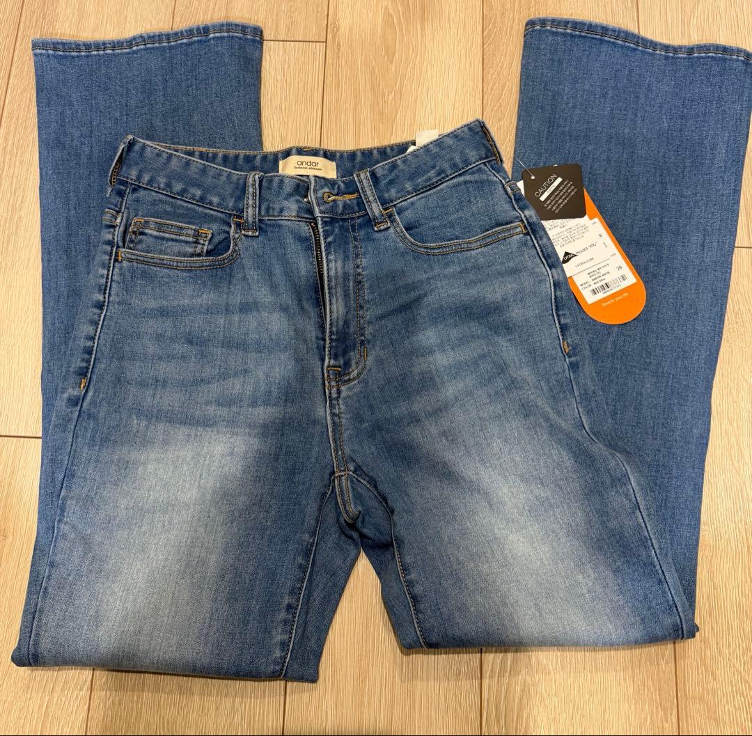 Airdenim セミ ブーツカットジーンズ　26