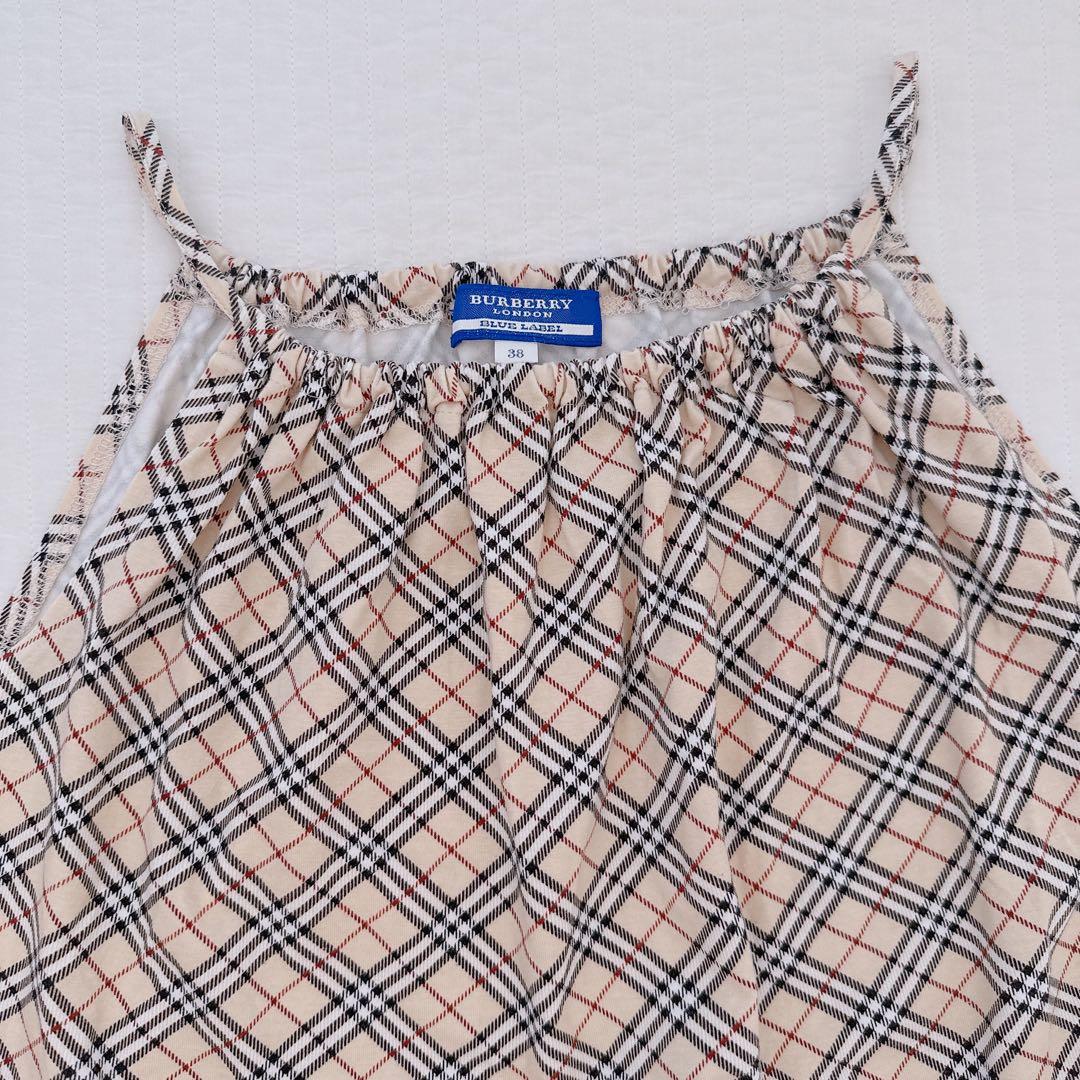 美品✨BURBERRY BLUE LABEL ノバチェックキャミソール
