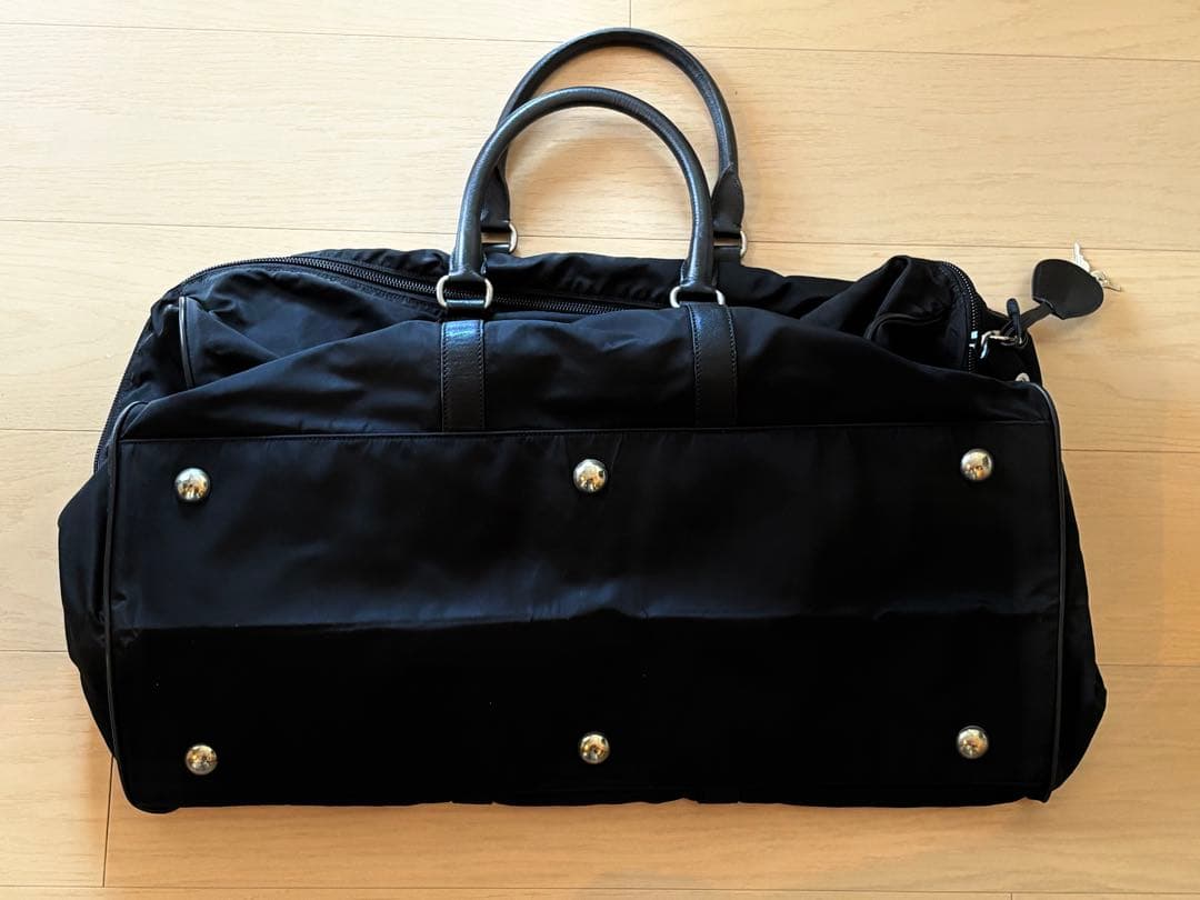 PRADA ブラック ナイロン ボストンバッグ
