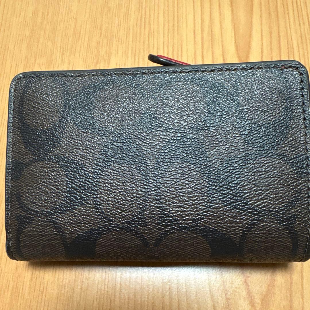 美品　コーチ　二つ折り財布　COACH