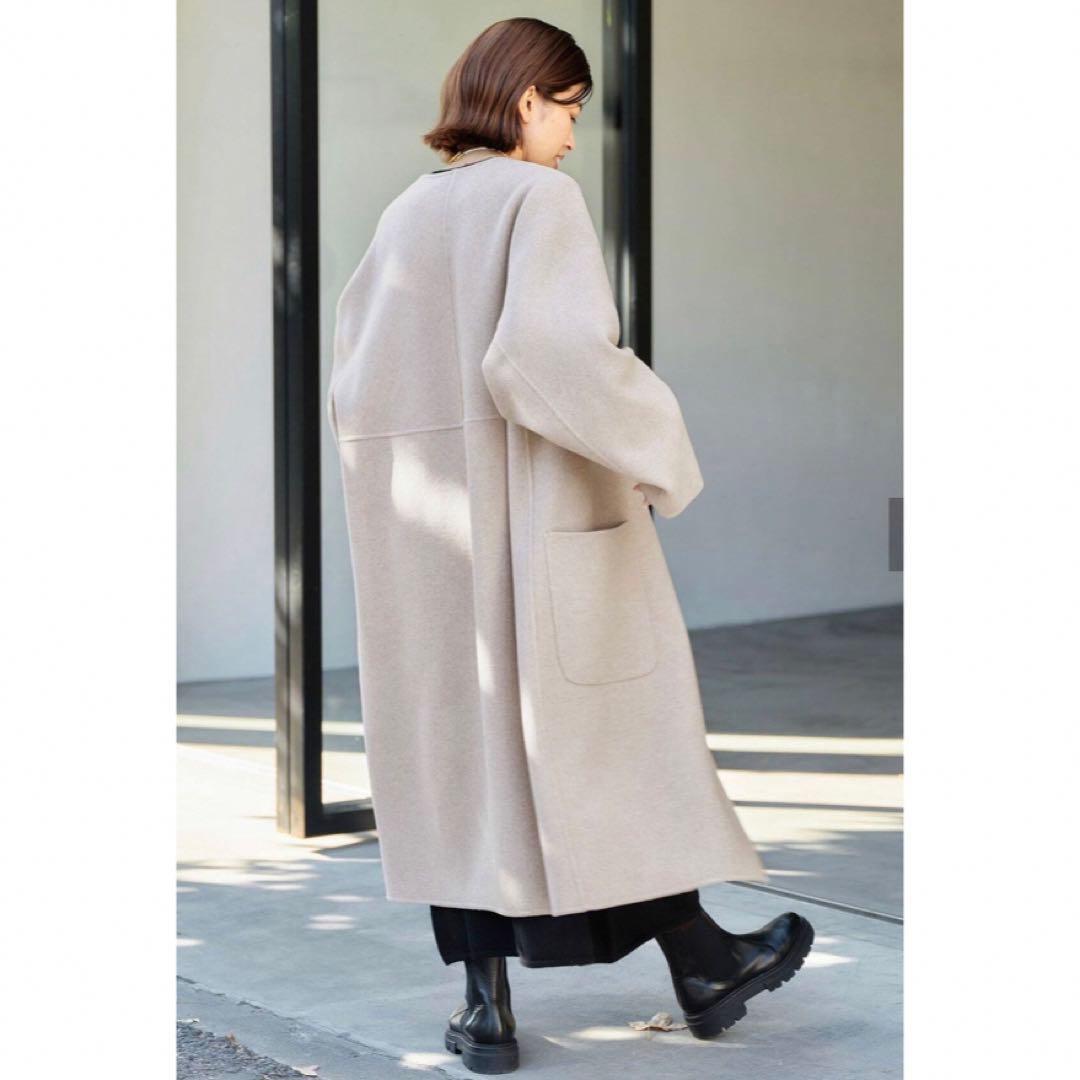 IENA 《追加》ノンミュールジングウールリバーコート ¥60,500