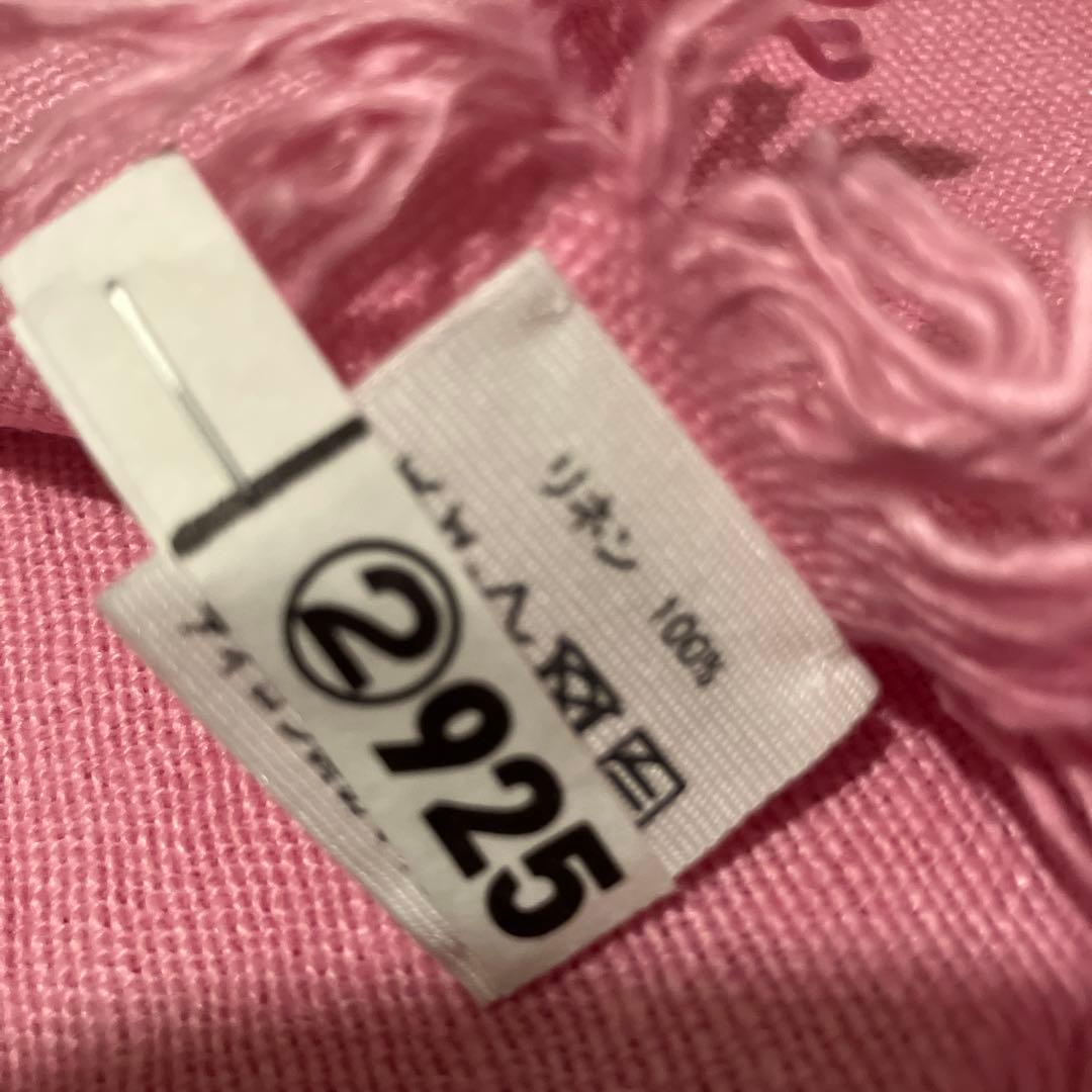 美品！【ASAUCE MELER】ベルギーリネンフリンジストール