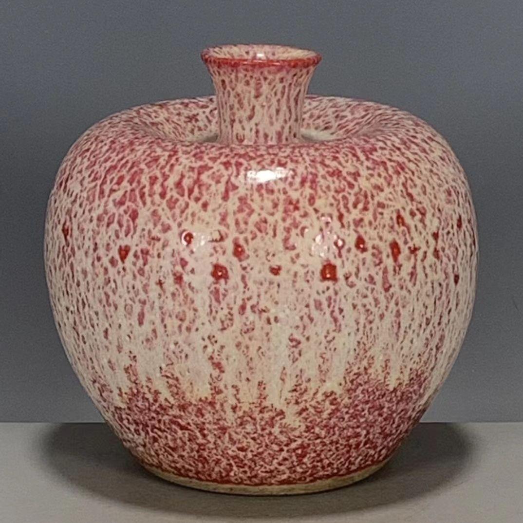 大清雍正窯変釉苹果尊賞瓶 景徳鎮 陶磁器 装飾品 現代工芸品 美術品 置物