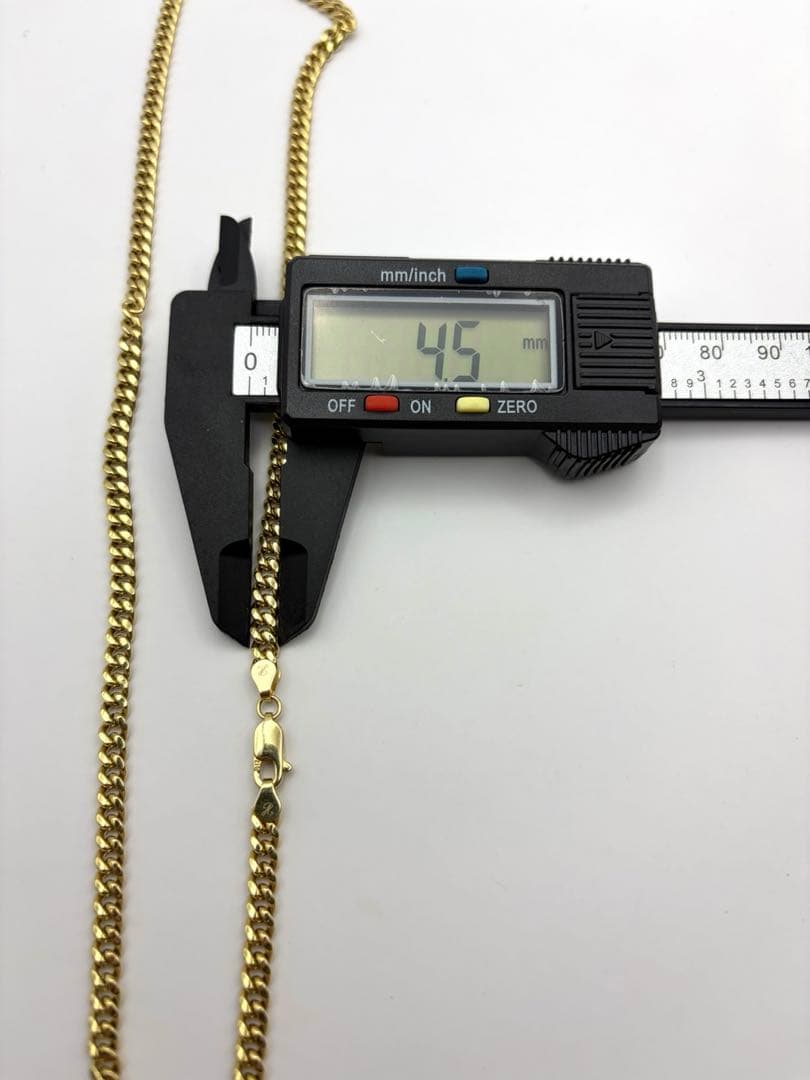 Tomo10K イエローゴールド マイアミネックレス 4.5mm 60cm