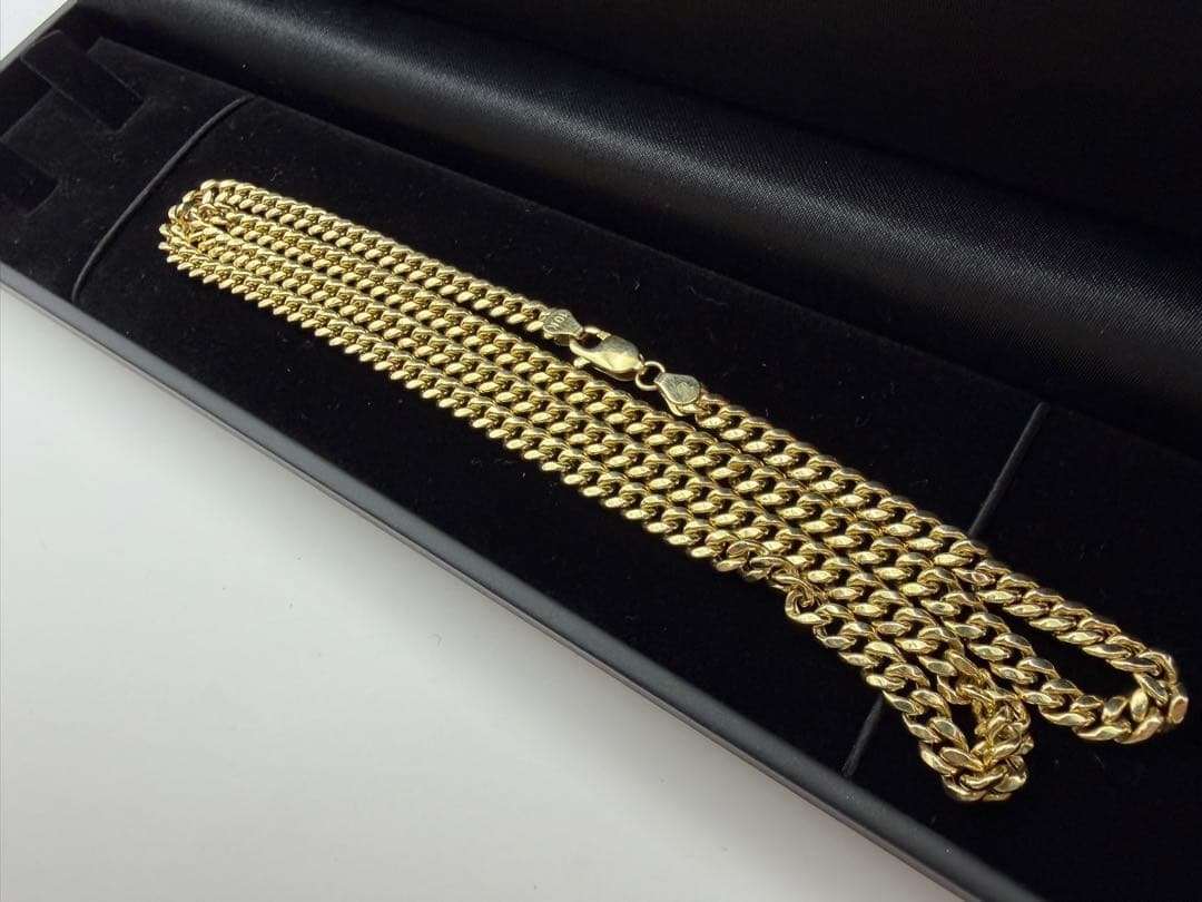 Tomo10K イエローゴールド マイアミネックレス 4.5mm 60cm