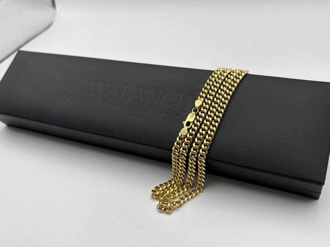 Tomo10K イエローゴールド マイアミネックレス 4.5mm 60cm
