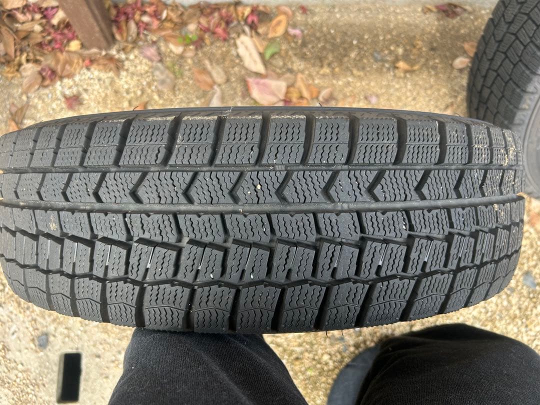 DUNLOP スタッドレスタイヤ 165/15 65スポークホイールセット