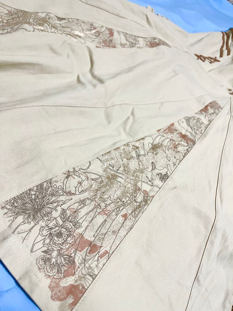 【1度着用品】OZZ ONESTE 百鬼夜行マーメイドスカート 白