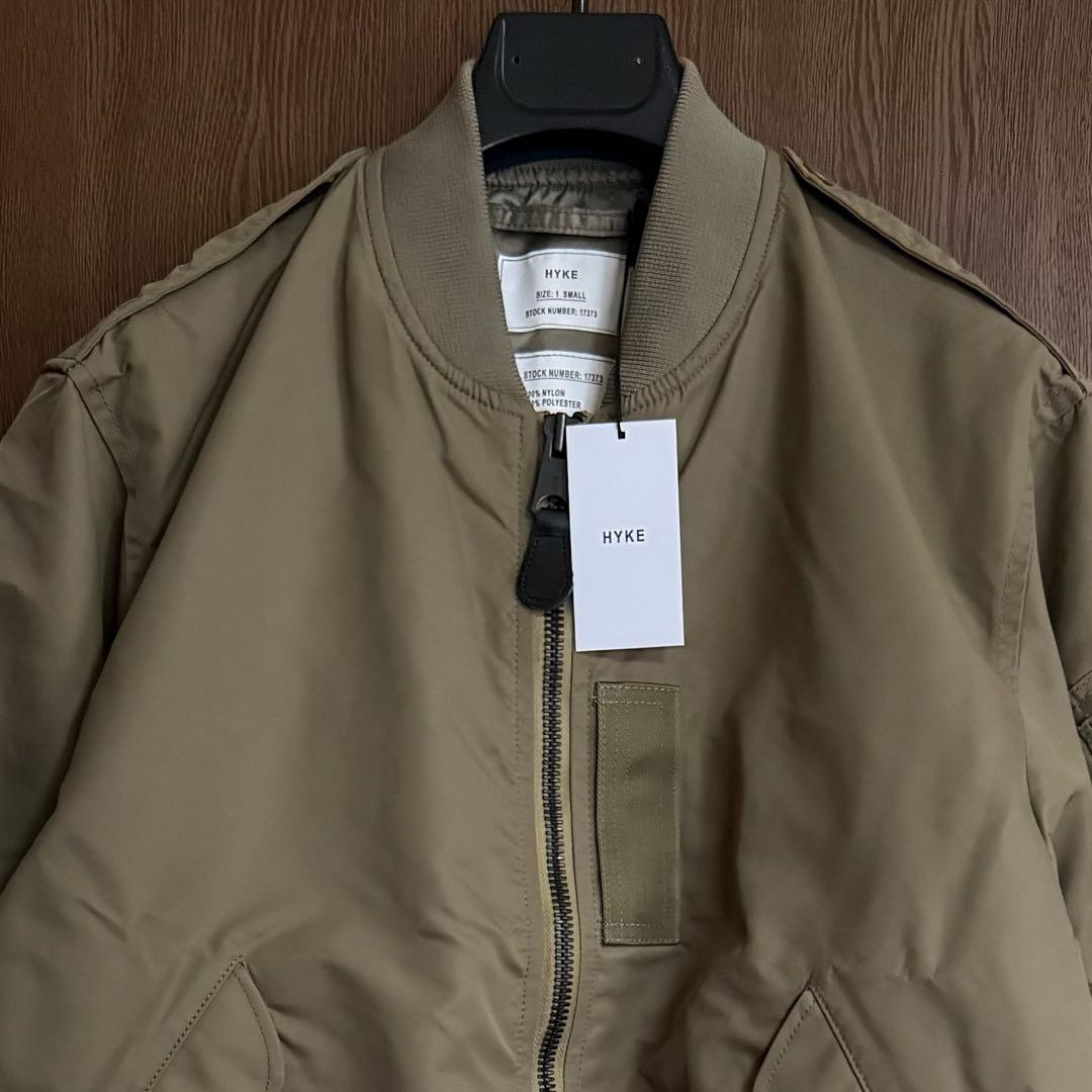 1新品 HYKE レディース TYPE L-2A JACKET ブルゾン カーキ