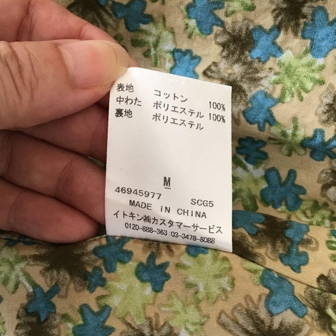 シビラ トレンチコート 花柄キルティングライナー付き ベルトリボン M