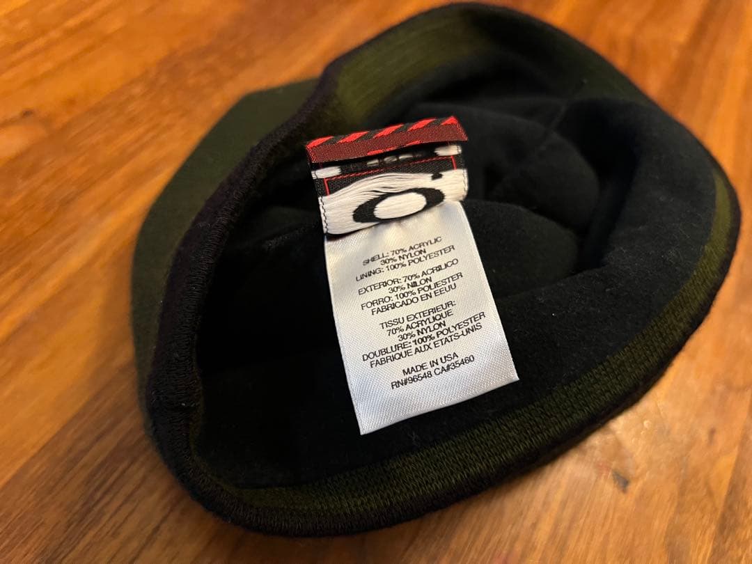 00s OAKLEY オークリー ニット帽 ビーニー アーカイブ 大型Oロゴ