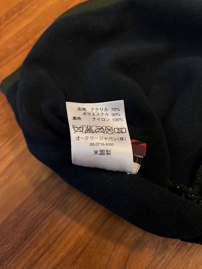 00s OAKLEY オークリー ニット帽 ビーニー アーカイブ 大型Oロゴ