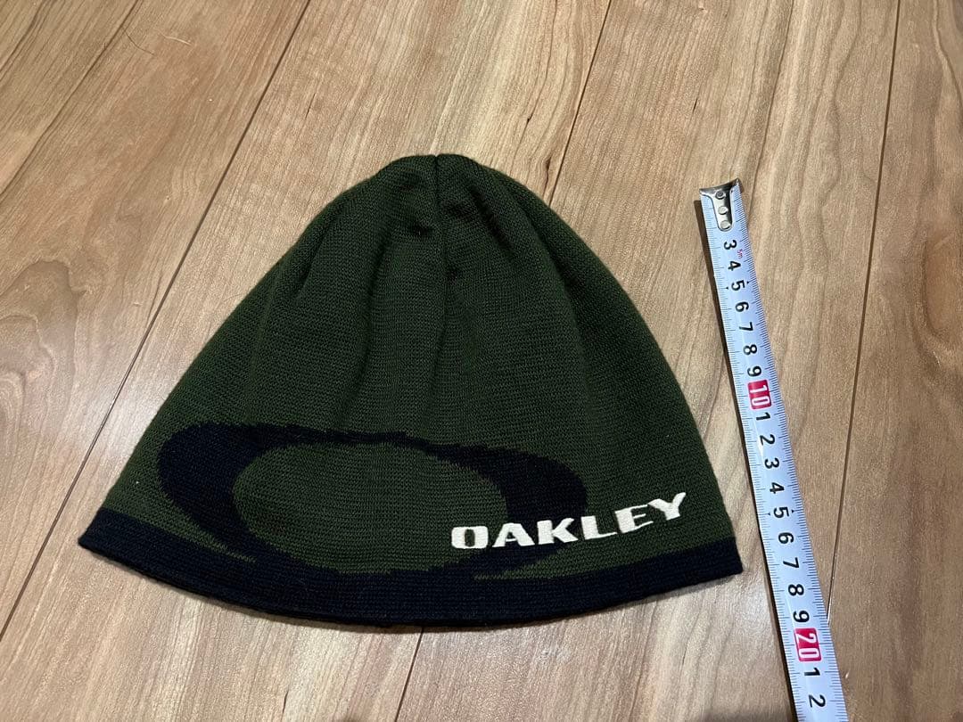 00s OAKLEY オークリー ニット帽 ビーニー アーカイブ 大型Oロゴ