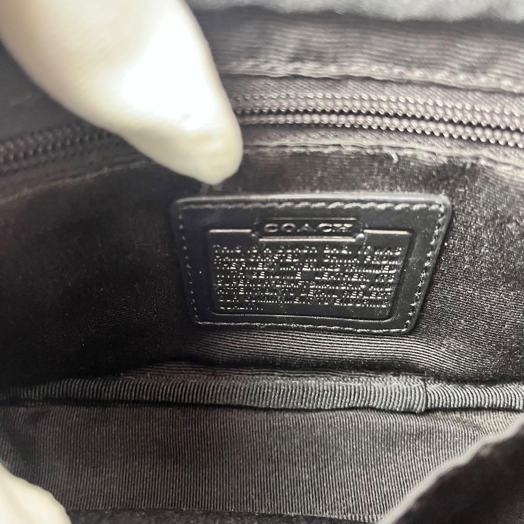 美品✨ COACH コーチ ウエストバッグ ウエストポーチ シグネチャー 黒