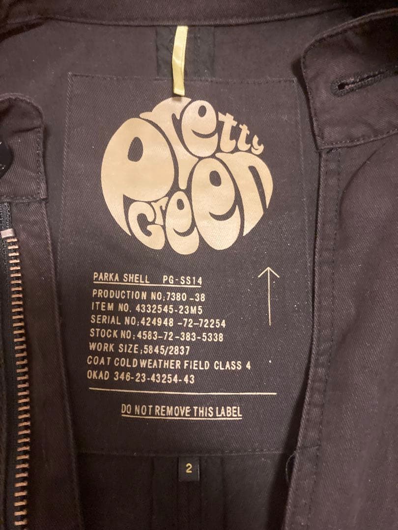 Pretty Green モッズコート PG-SS14 ブラック 38