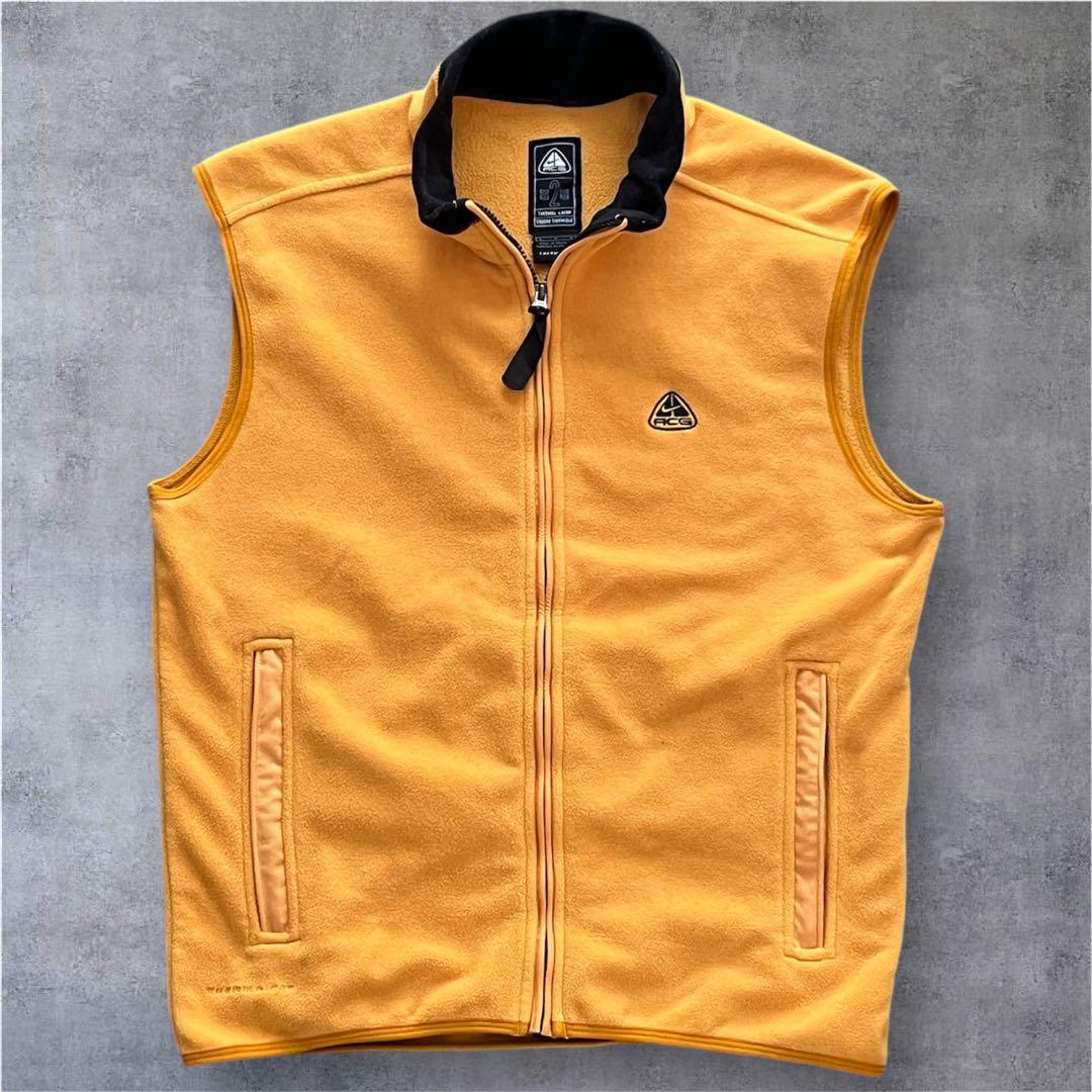 a*e様 NIKE ACG フリース ベスト / ナイキ 90s イエロー