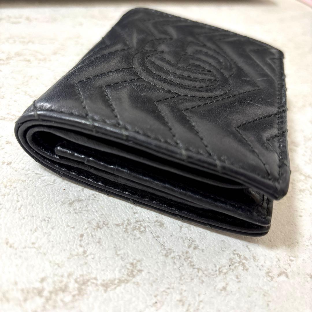 GUCCIブラック コンパクト財布 カードケース