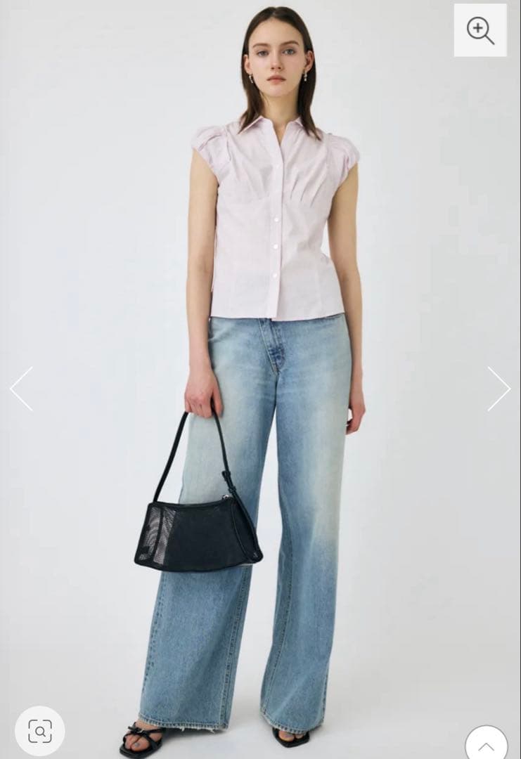 【moussy】CROSS WAIST WIDE STRAIGHT サイズ2