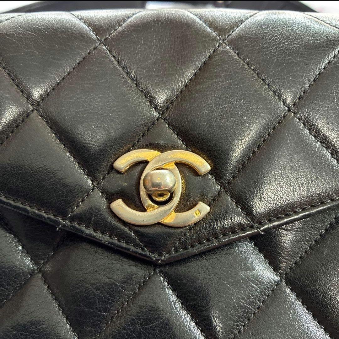CHANELウエストポーチ♥本物鑑定済♥ブラック✨ラムスキン