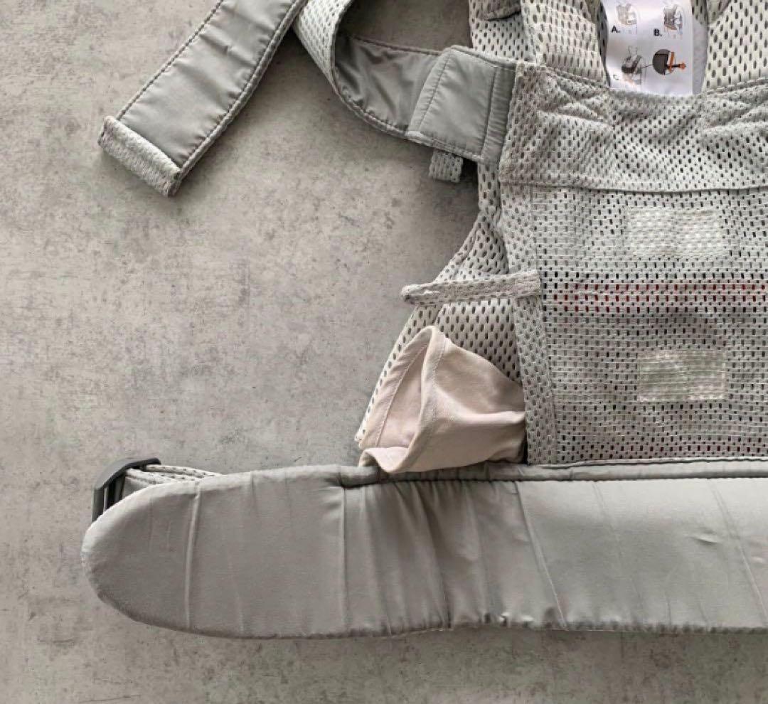 試しのみ✨ベビービョルン　BABYBJORNワンカイエアー抱っこ紐グレーメッシュ