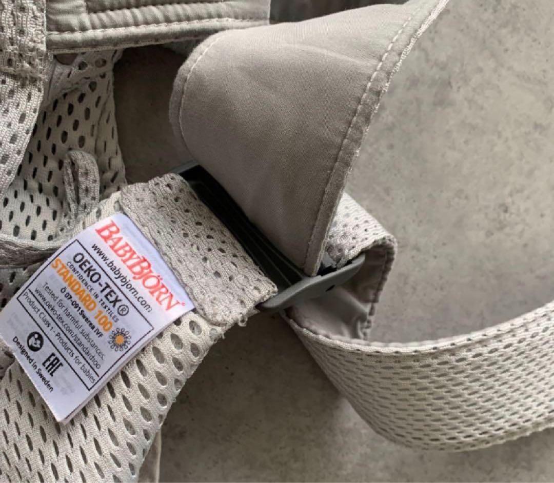試しのみ✨ベビービョルン　BABYBJORNワンカイエアー抱っこ紐グレーメッシュ