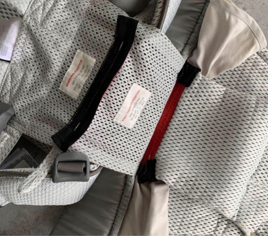 試しのみ✨ベビービョルン　BABYBJORNワンカイエアー抱っこ紐グレーメッシュ