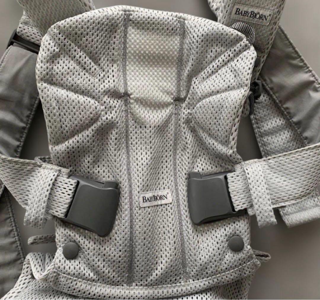 試しのみ✨ベビービョルン　BABYBJORNワンカイエアー抱っこ紐グレーメッシュ