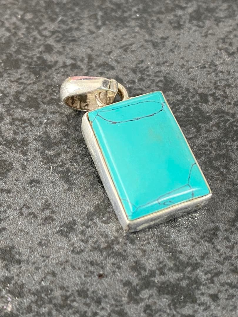 インディアンジュエリー ターコイズ ペンダントトップ 925 シルバー