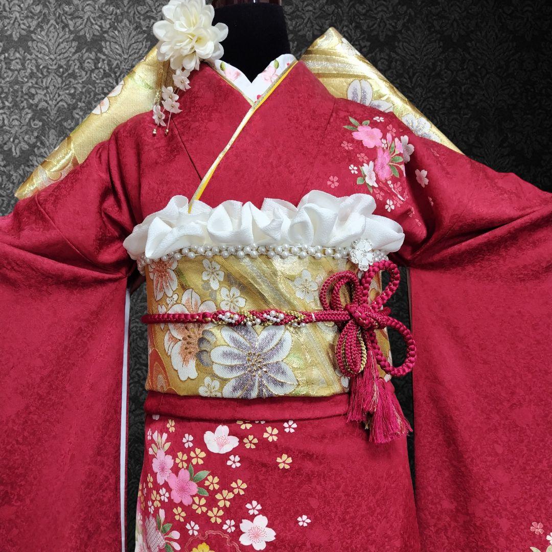 SALE中！振袖フルセット(8点)成人式・京都きもの友禅・金彩加工・暈し染め