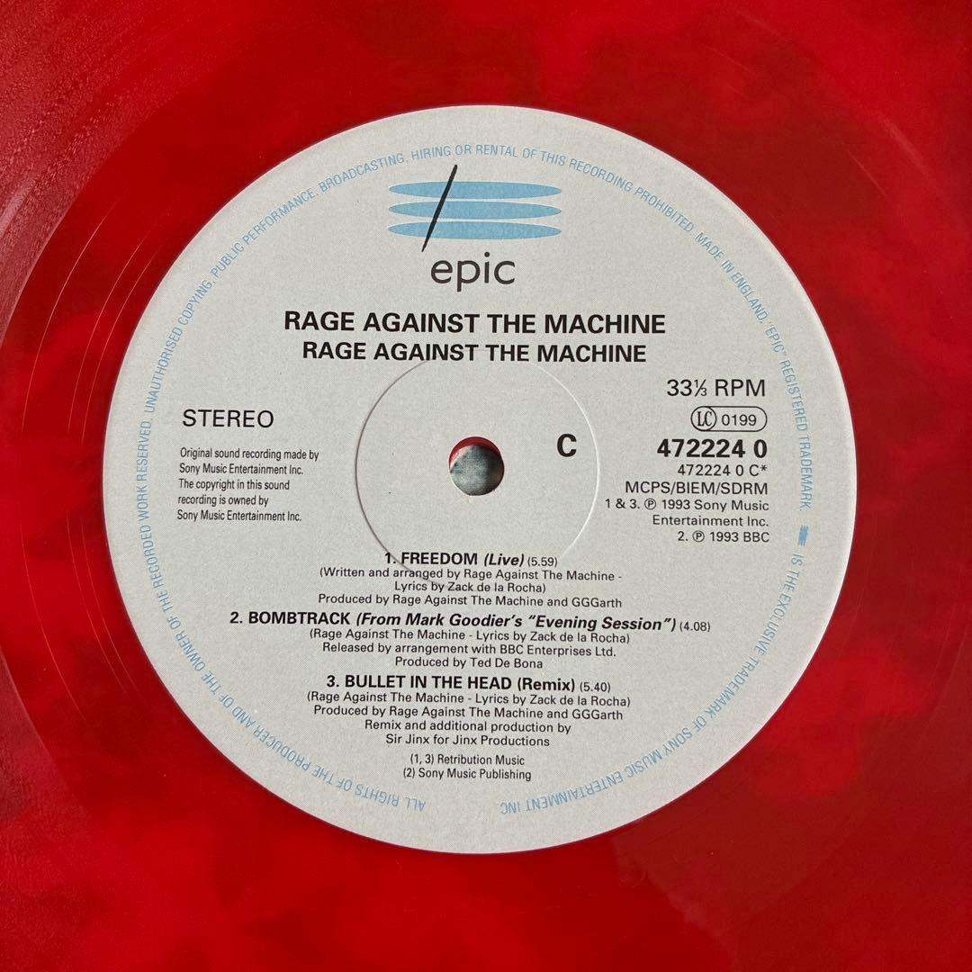 93年限定盤LP Rage Against The Machine