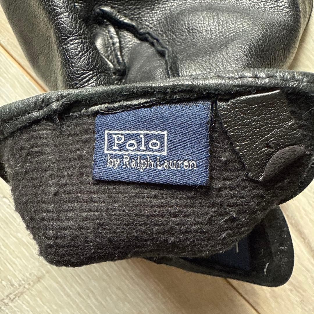 Polo by Ralph Lauren ブラックレザー手袋