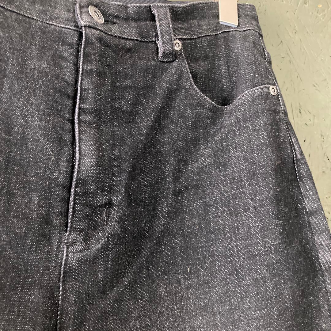 【専用】ayane アヤン バレルレッグデニムパンツ　サイズ38 黒 ブラック