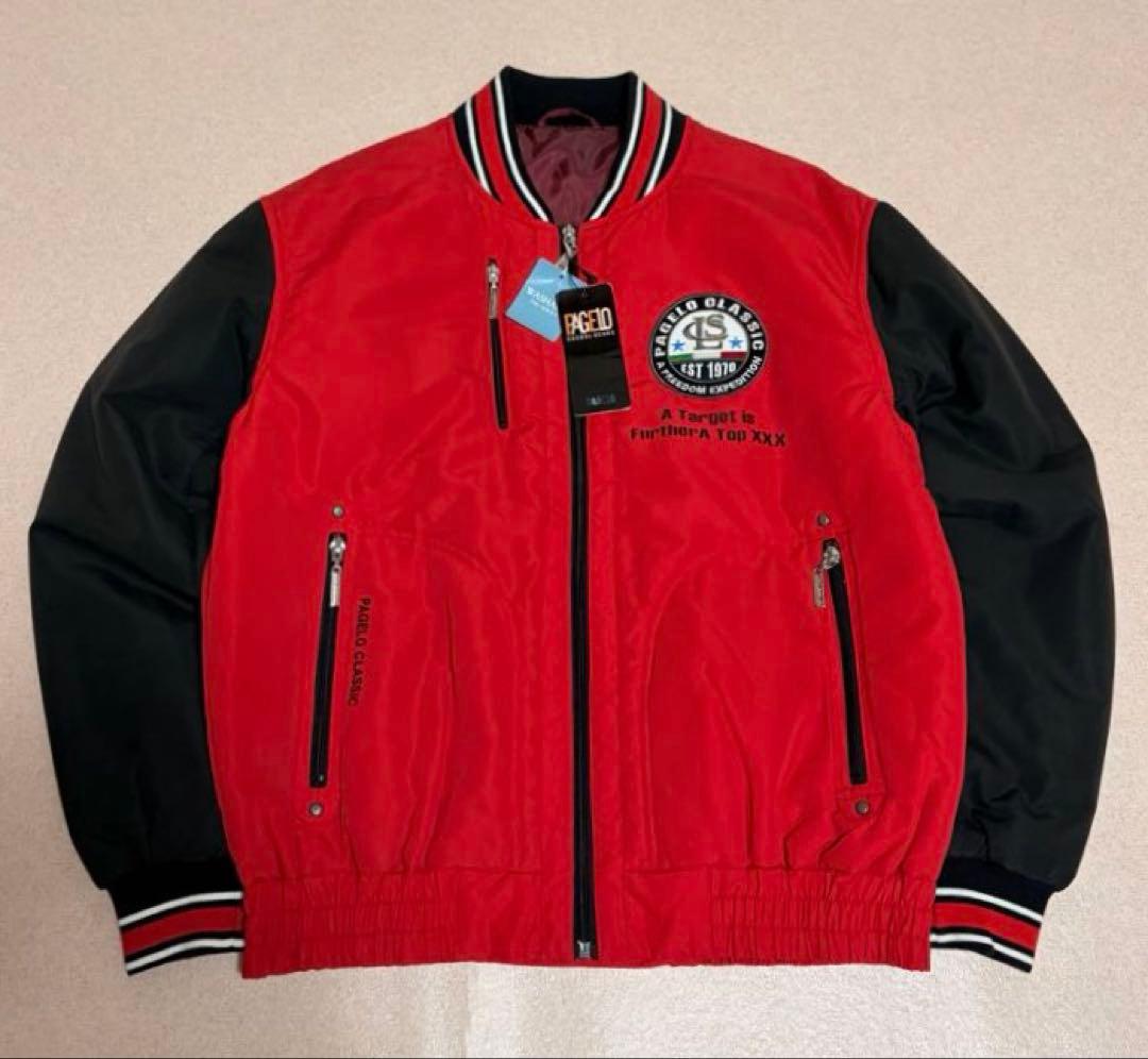 新品タグ付 デッドストック 90s PAGELO Bomber Jacket
