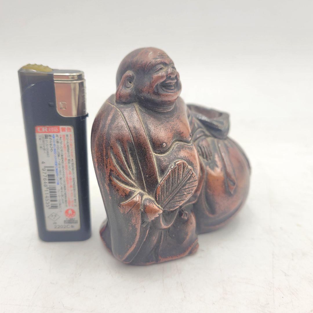 備前焼　布袋尊像　置物　仏像　仏教美術　骨董品、美術品
